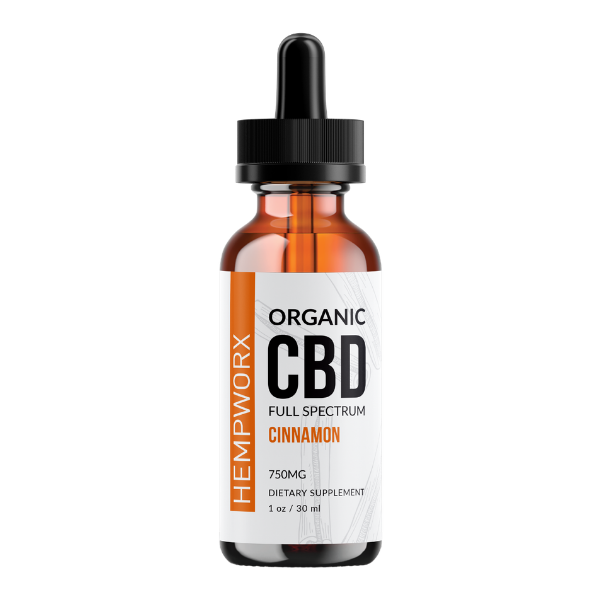 HempWorx 750 CBD Oil Full Spectrum Cinnamon