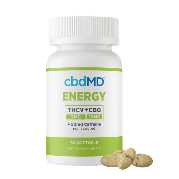 cbdMD THCV CBG Energy Softgels