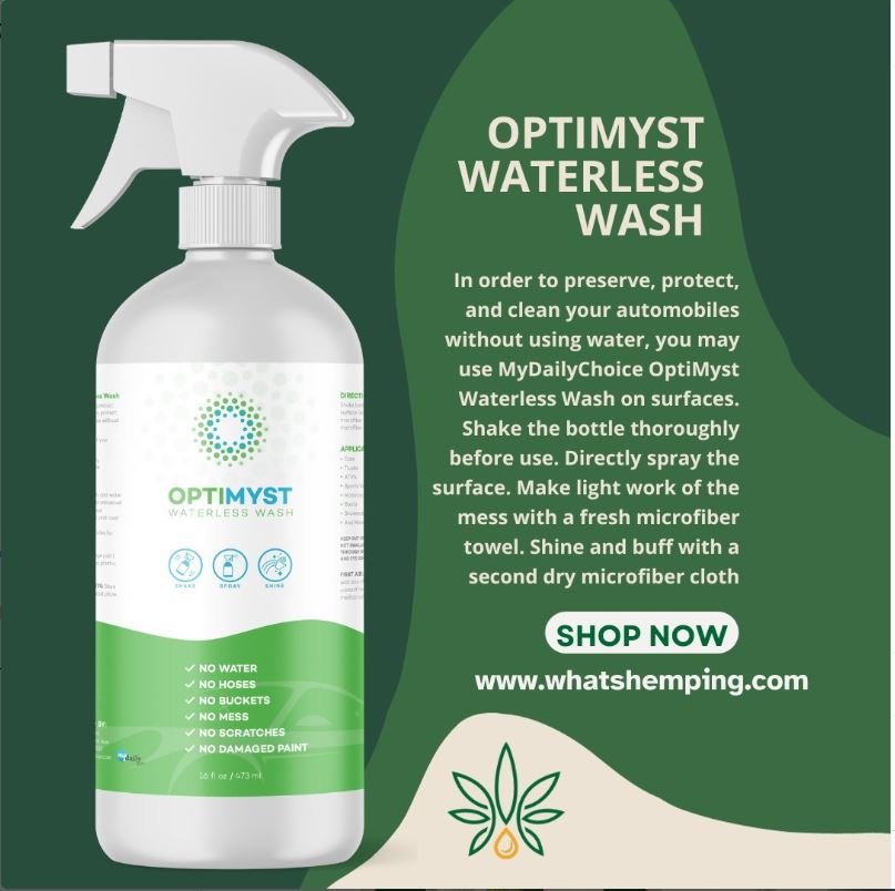 OptiMyst Waterless Wash – Eco-Friendly Car Cleaner & Protectant